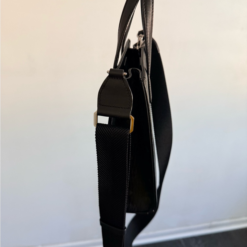 MCM Black Textured Leather Tote - Picture 3 of 8